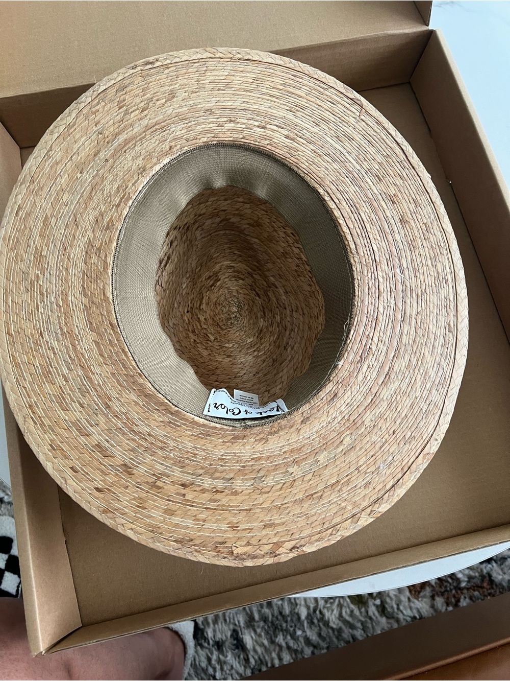 Lack of Color Women’s Palm Hat Natural Straw Small/Medium w/ Original Box - Picture 5 of 8